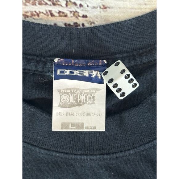 COSPA One Piece Red Hair Pirates T-Shirt Size L Black 21”x26” Anime Animation - Picture 3 of 4